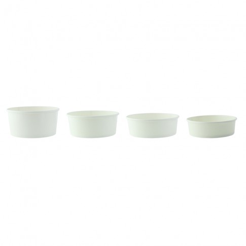 Insalatiera "Buckaty" tonda in cartone bianco   H68mm 750ml