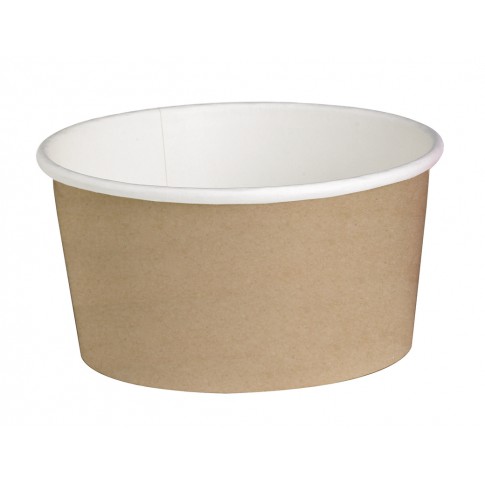 Contenitore "Deli" tondo in cartone kraft  H87mm 600ml