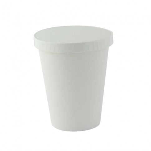 Coperchio in cartone bianco, alimenti caldi e freddi  H11mm
