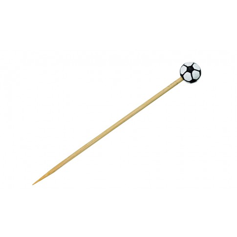 Stecchino in bambù con decorazione football americano (FOR50)  H120mm