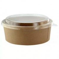 Insalatiera "Buckaty" multiuso, tonda in cartone kraft  H52mm 950ml