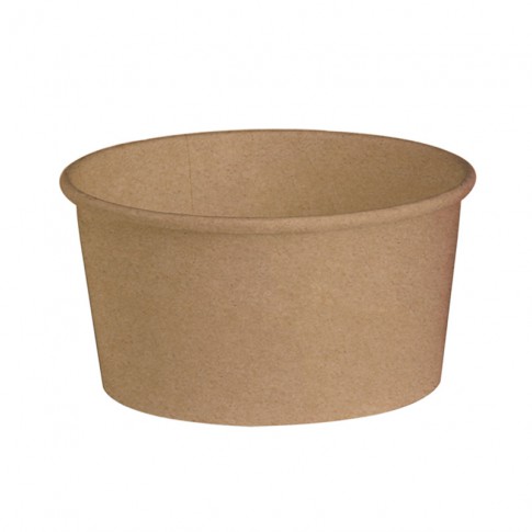 Insalatiera "Buckaty" multiuso, tonda in cartone kraft  H63mm 500ml