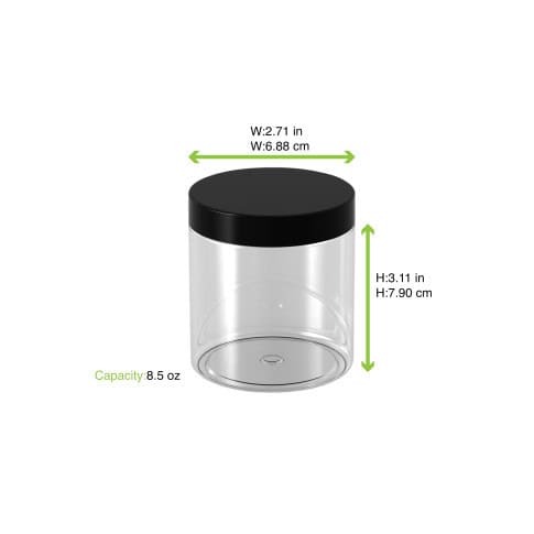 Vasetto riutilizzabile 250ml pet diam 69mm