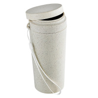 HUSKLY Bottiglia riutilizzabile con coperchio in composito beige