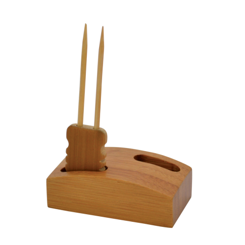 Mini supporto "Shani" in bambù per 2 stecchini