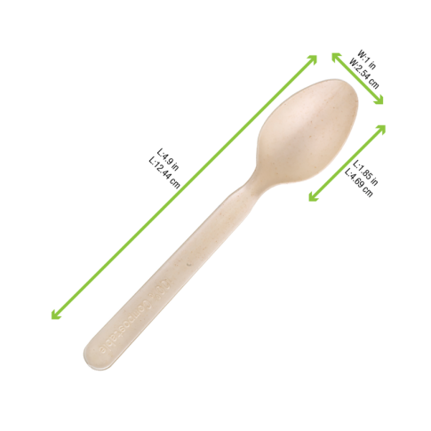 Cucchiaino in fibra di bambù e CPLA