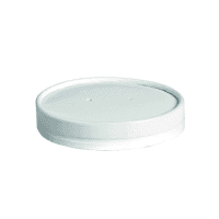 Coperchio in cartone bianco, alimenti caldi e freddi
