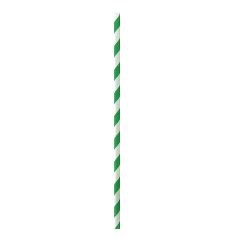 Cannuccia in carta verde e bianca 0,60 x 0,60 x 14,50cm