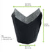 Pirottino da forno tulipano in carta nera antigrasso - Ø base 3 cm - H 6 cm - 1200 unità