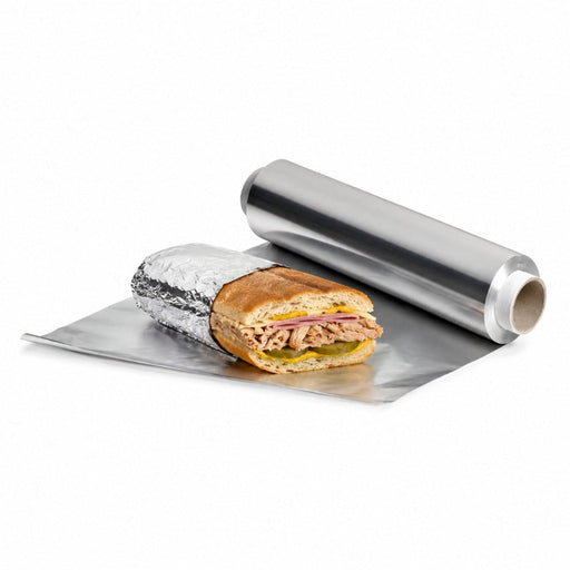 Rotolo di pellicola di alluminio 10 micron - 45 cm x 200 m - 3 unità