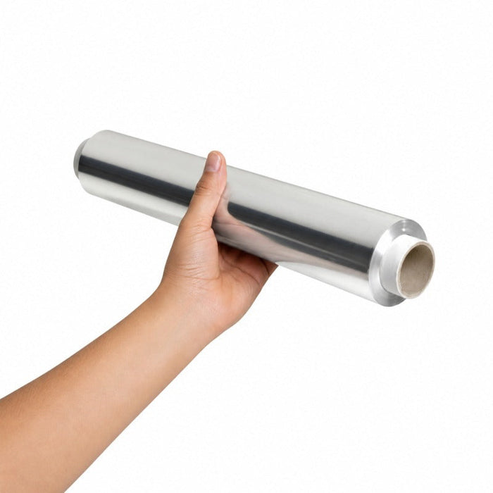 Rotolo di pellicola di alluminio 10 micron - 45 cm x 200 m - 3 unità