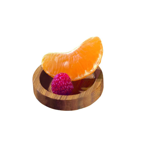 Mini piatto rotondo bicolore in bambù "Cheng" - Ø 5 cm - H 1,1 cm - 144 unità