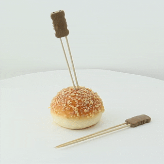Stecchino doppio in bambù "Mbola" - 15 cm - 480 unità