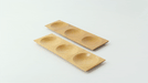 Piatto rettangolare in bambù a 3 scomparti "Patong" - 18 cm x 6 cm x 1 cm - 96 unità