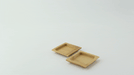 Piatto quadrato con bordi "Poda" - 6 cm x 6 cm - 144 unità