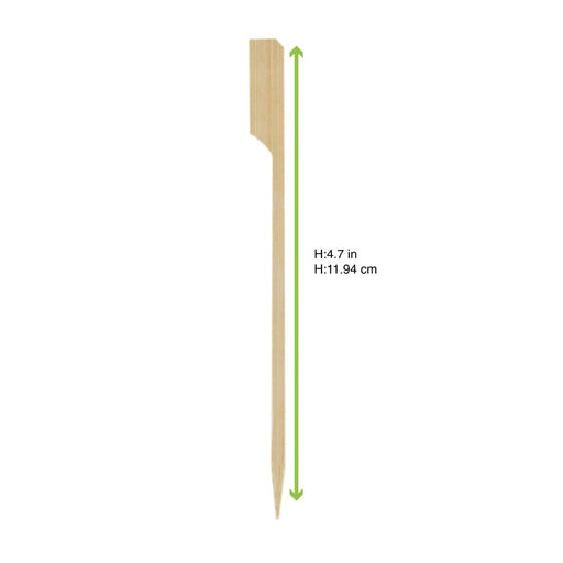 Stecchino in bambù "Teppo Gushi" - 12 cm - 2000 unità - dimensions