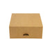 Scatola per pasticceria in cartone kraft marrone - 14 cm x 14 cm x 6 cm - 50 unità