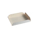 Sottotorta quadrato scanalato in cartone bianco - 9 cm x 9 cm x 2 cm - 250 unità