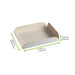 Sottotorta quadrato scanalato in cartone bianco - 15 cm x 15 cm x 2 cm - 250 unità - dimensions