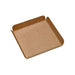 Sottotorta quadrato scanalato in cartone marrone - 17 cm x 17 cm x 2 cm - 250 unità
