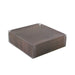 Sottotorta quadrato scanalato in cartone double face effetto legno con coperchio in PET - 20,3 cm x 20,3 cm x 6,4 cm - 100 unità