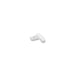 Pirottino da forno ovale bianco in carta antigrasso - 10 cm x 5 cm x 2 cm - 1000 unità