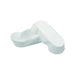 Pirottino da forno ovale bianco in carta antigrasso - 10 cm x 5 cm x 2 cm - 1000 unità - dimensions