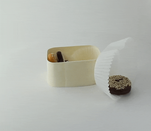 Pirottino da forno ovale bianco in carta siliconata - 14,5 cm x 11,5 cm x 3,5 cm - 100 unità