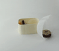 Pirottino da forno ovale bianco in carta siliconata - 14,5 cm x 11,5 cm x 3,5 cm - 100 unità