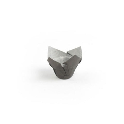 Pirottino da forno tulipano in carta nera antigrasso - 12 cm x 12 cm - 1000 unità