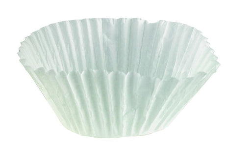 Pirottino da forno rotondo bianco in carta siliconata - Ø 5,5 cm - H 4,1 cm - 100 unità