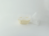 Pirottino da forno ovale bianco in carta siliconata - 6,5 cm x 5 cm x 4 cm - 100 unità