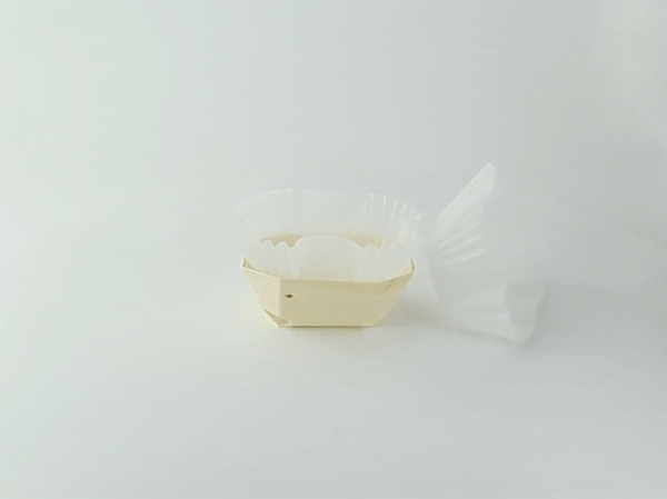 Pirottino da forno ovale bianco in carta siliconata - 6,5 cm x 5 cm x 4 cm - 100 unità