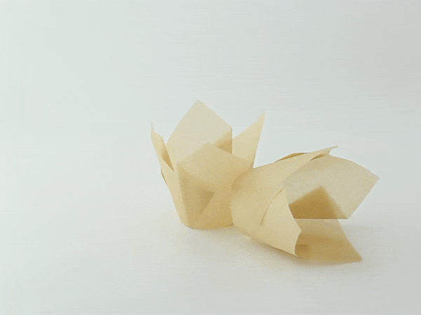 Pirottino da forno tulipano in carta marrone siliconata - Ø base 5 cm - H 8,5 cm - 1000 unità