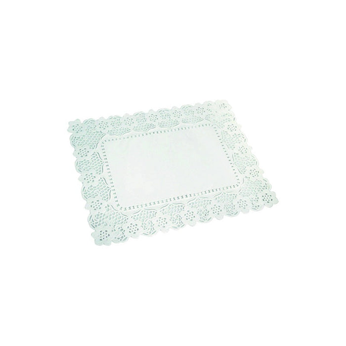Centrino in carta bianco rettangolare - 40 cm x 30 cm - 1000 unità