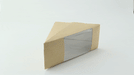 Scatola triangolare per sandwich doppio in kraft con finestra - 7,2 cm x 12,3 cm x 12,3 cm - 500 unità