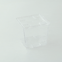 Coperchio in PS trasparente "Kara" - 5,2 cm x 5,2 cm x 0,2 cm - Compatibile con 209MBKARA90, 209MBKARA - 576 unità