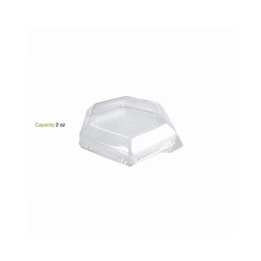 Coperchio in PET trasparente "Deva" - 10 cm x 5 cm x 2,7 cm - Compatibile con 209MBDEVA1 - 600 unità - dimensions