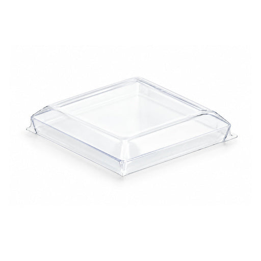 Coperchio quadrato piatto in PET trasparente "Taiti" - 4,6 cm x 4,6 cm x 1 cm - Compatibile con 209MBTAITI, 209MBTAITIB, 209MBTAITIN, 209MBTAITIV - 600 unità