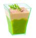 Bicchierino finger food piramidale in plastica PS trasparente «Taïti» - 60 ml - 4,5 cm x 4,5 cm x 5,5 cm - 600 unità