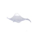 Contenitore finger food triangolare in plastica PS trasparente "Triba" - 8 cm x 8 cm x 2 cm - 600 unità