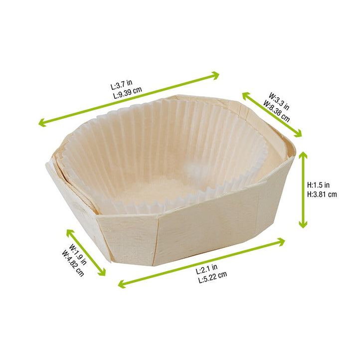 Mini stampo da forno in legno "Lovely" - 5,5 cm x 5 cm - 300 unità - dimensions