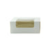 Scatola per pasticceria in cartone bianco con coperchio incernierato a finestra - 10 cm x 10 cm x 4 cm - 420 unità