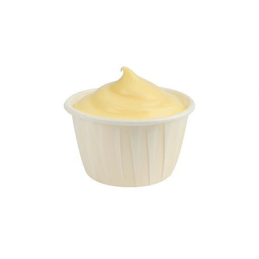 Coppetta in carta plissettata bianca con scatola distributrice - 30 ml - Ø 4,4 cm - H 2,8 cm - 5000 unità
