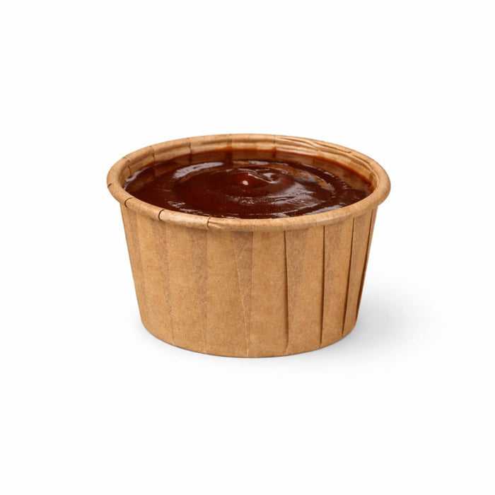 Coppetta in carta plissettata kraft con scatola distributrice - 60 ml - Ø 5,4 cm - H 3,5 cm - 5000 unità