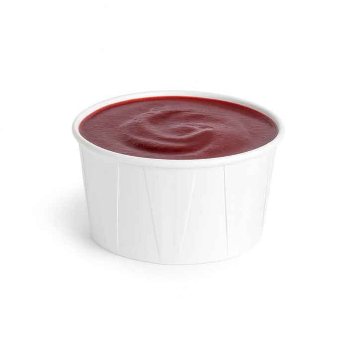 Coppetta in carta plissettata bianca con scatola distributrice - 60 ml - Ø 5,4 cm - H 3,5 cm - 5000 unità