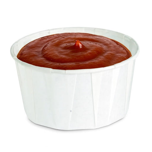 Coppetta in carta plissettata bianca - 118 ml - Ø 7 cm - H 4,2 cm - 5000 unità