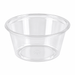 Contenitore per salse rotondo in plastica PET trasparente - 60 ml - Ø 6,2 cm - H 3,2 cm - 2500 unità