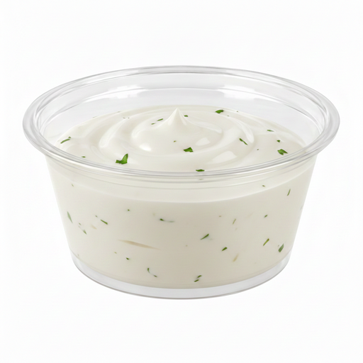 Contenitore per salse rotondo in plastica PET trasparente - 60 ml - Ø 6,2 cm - H 3,2 cm - 2500 unità