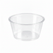 Contenitore per salse rotondo in plastica PET trasparente - 100 ml - Ø 7,4 cm - H 3,5 cm - 2500 unità